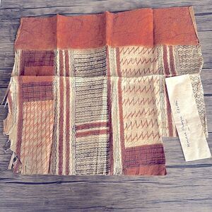 Antique Hindu Prayer Cloths in Handmade Box